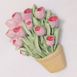 Pink Tulip Brooch